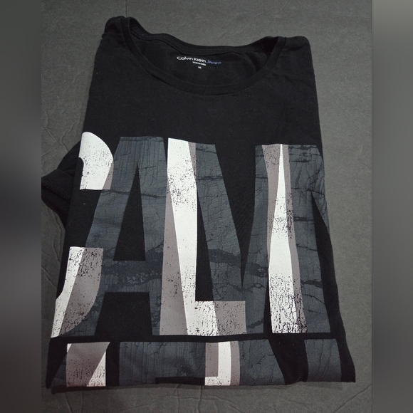 Calvin Klein Black Graphic Men's Shirt Sz.M - Picture 1 of 7